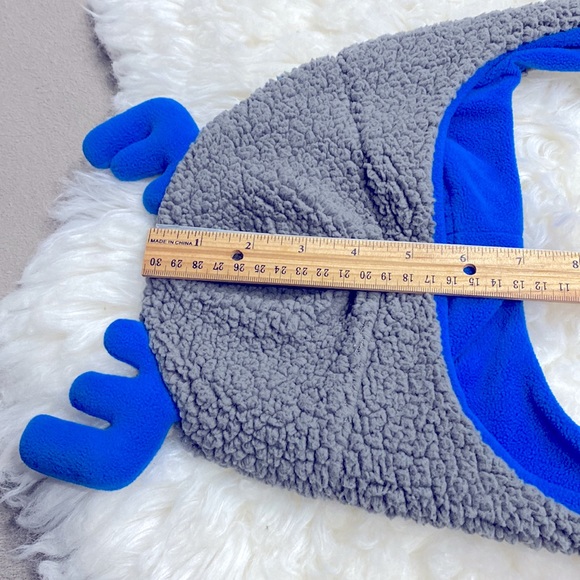 Columbia Kids Reindeer Sherpa Winter Beanie Hat Gray Blue Kid's Size Youth 0/S ! - Picture 7 of 7